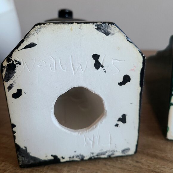 Black and green ceramic horses bookends. - Picture 10 of 11